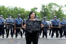 Ferguson-police-Protest-rally-hold-vigils-during-daylight-hours